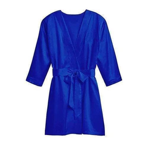 Silky Kimono Robe - French Blue 1XL - 2XL (Pack of 1)