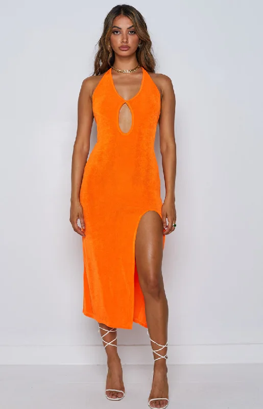 Helena Midi Dress Orange