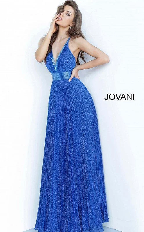 Jovani 2089 Long Formal Pleated Prom Gown