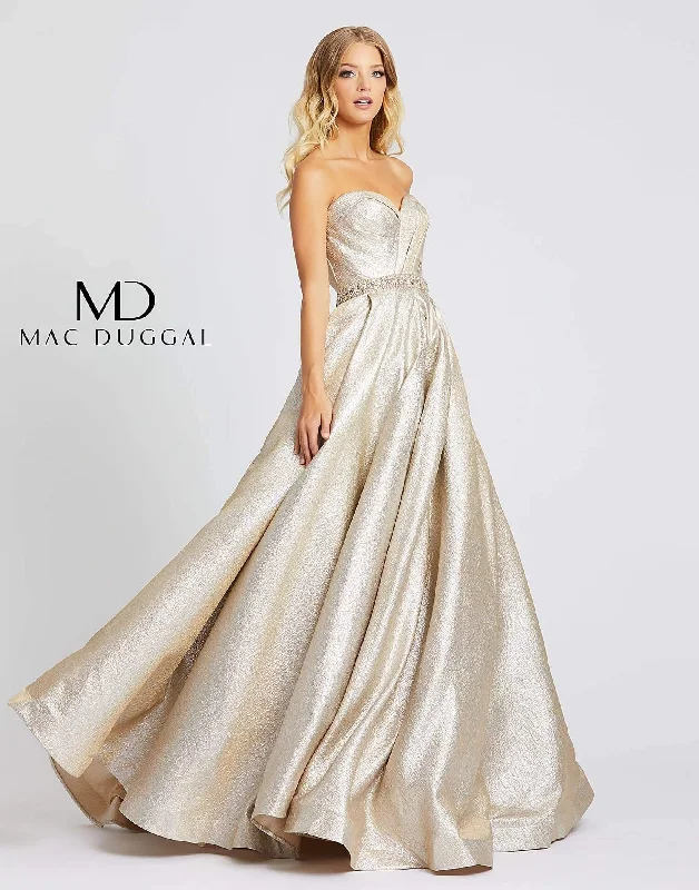 Mac Duggal Long Strapless Sweetheart Prom Ball Gown Sale