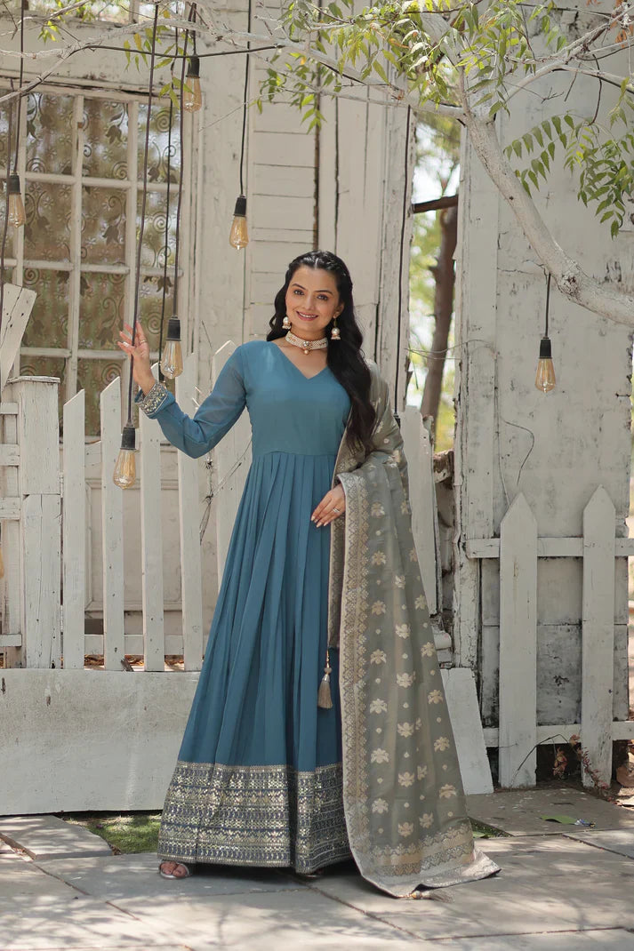 PREMIUM DESIGNER GOWN WITH DUPATTA