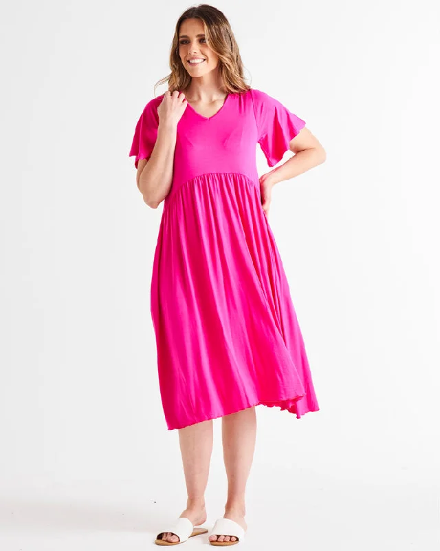 Betty Basics Donna Dress Raspberry