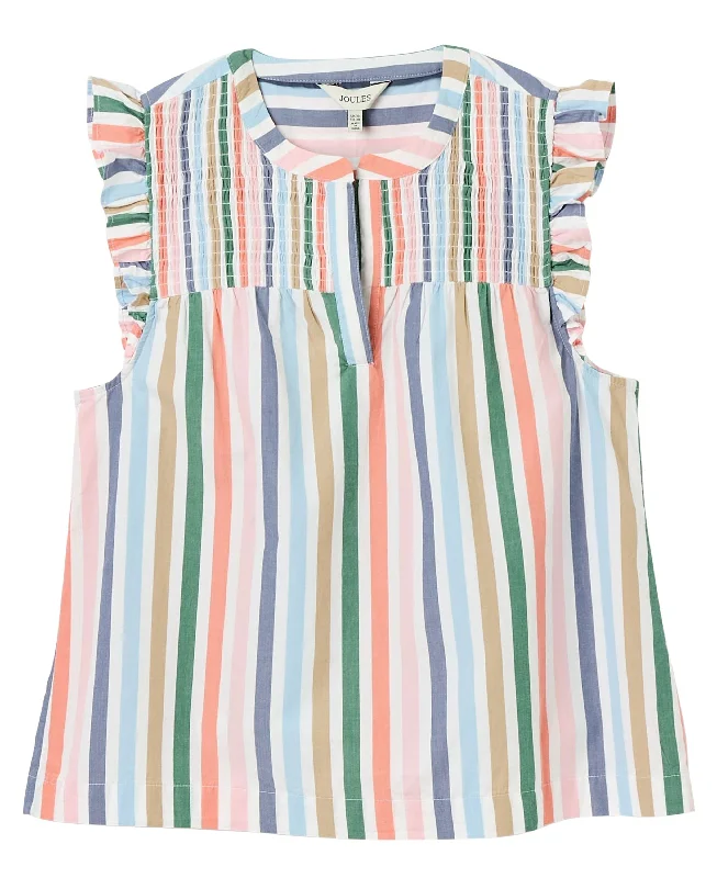 Cynthia Striped Cotton Blouse - Multi