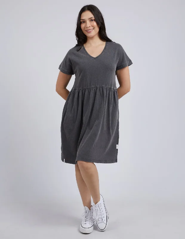 Elm Cloud Camilla Dress Charcoal