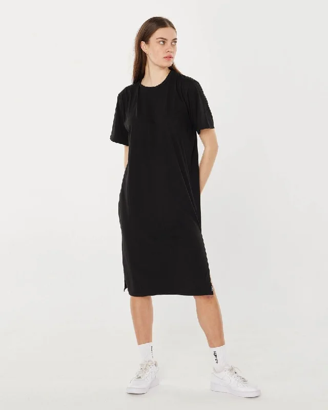 Huffer Boyfriend Dress Black