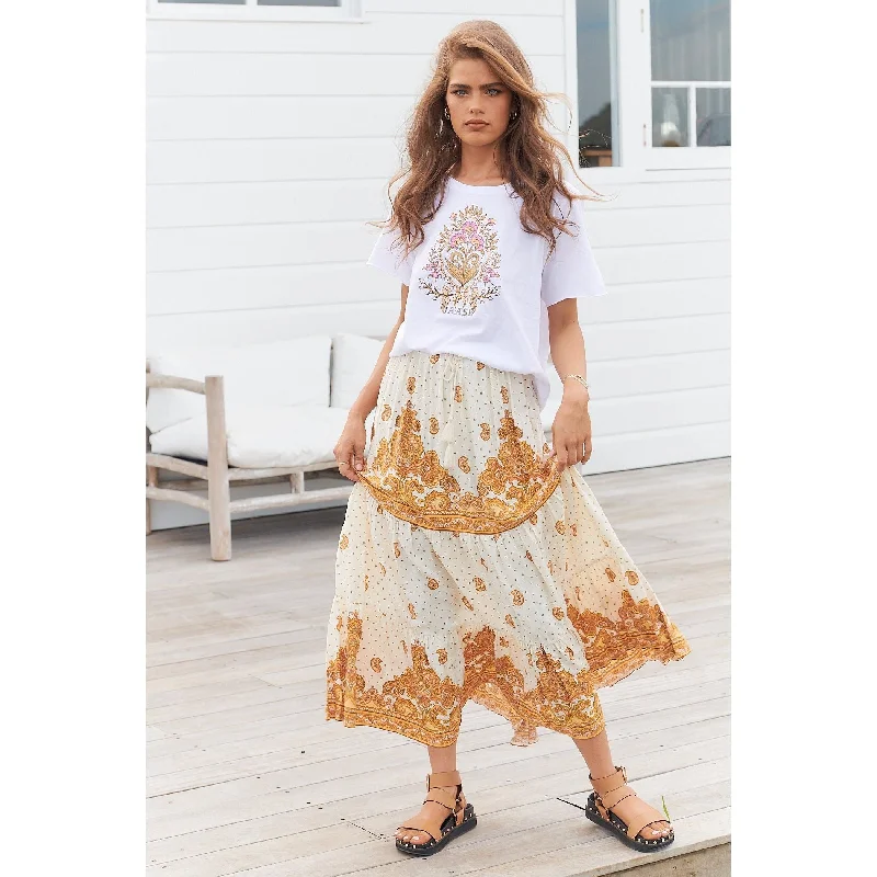 JAASE Sundown Print Riya Maxi Skirt