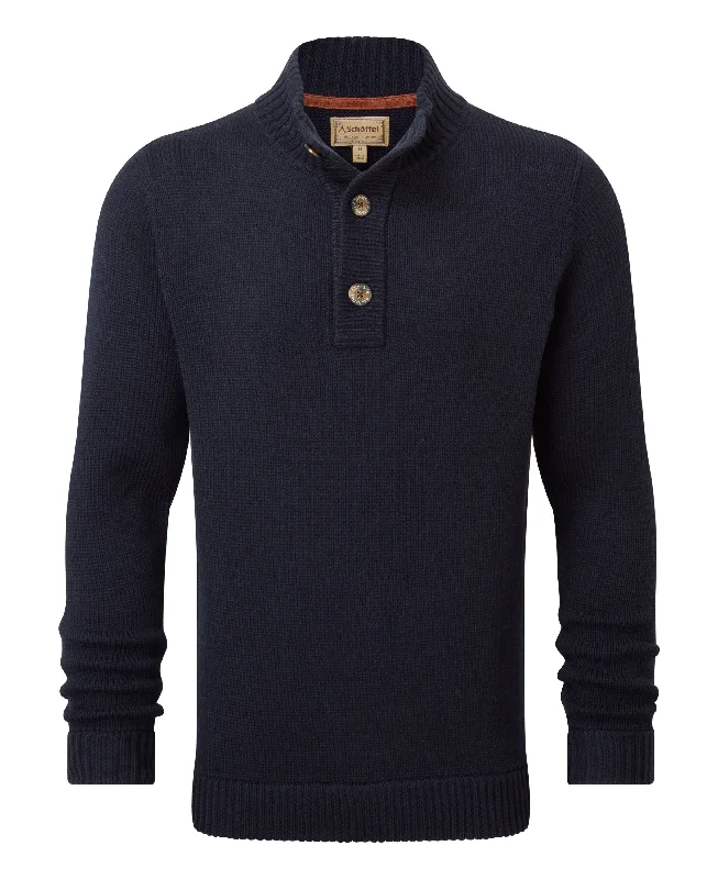 Kenmore Lambswool Mix Jumper - Navy