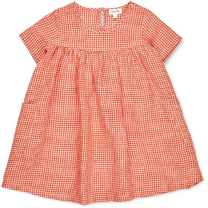 Lalaby Cherry Check Roberta Dress