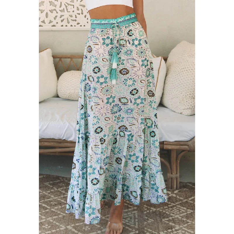 Noemi Floral Print Maxi Skirt