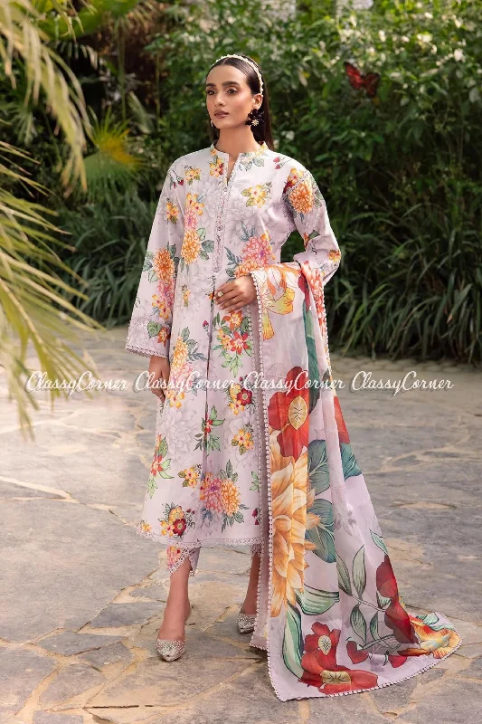 Pakistani Printed Lawn Salwar Kameez