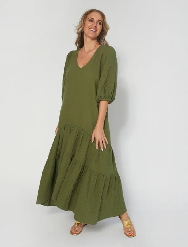 Stella + Gemma Milos Dress Seaweed