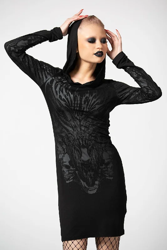 Untamed Hooded Dress - Resurrect