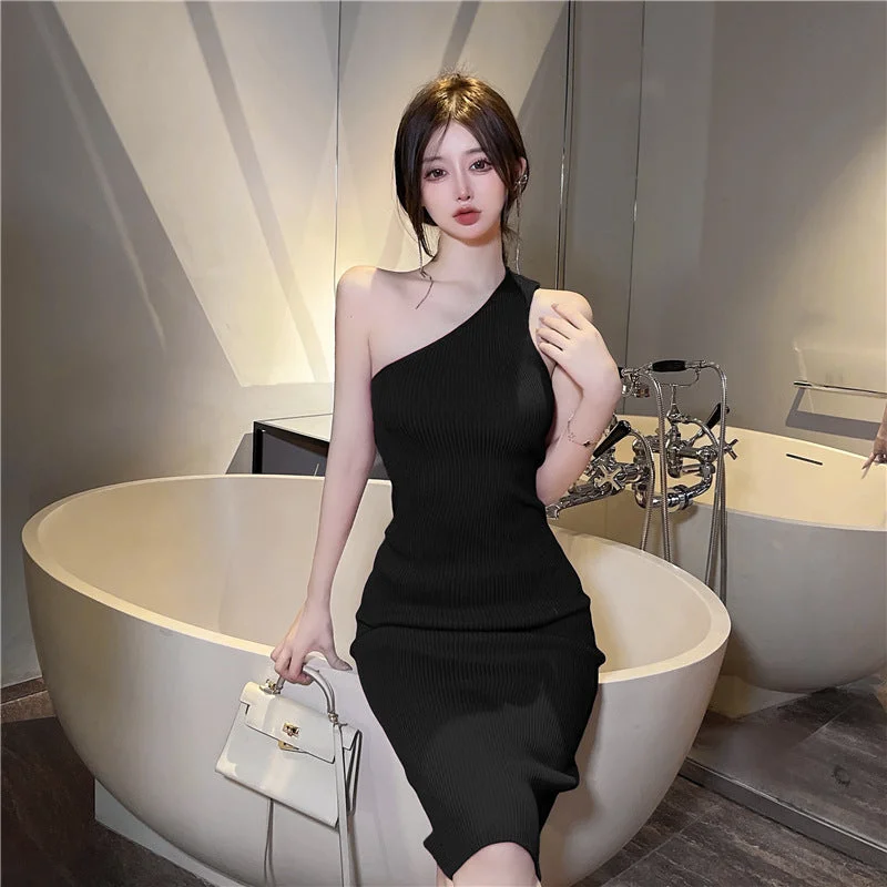 Women's Fashion Slim Fit Hip Knitwear Dress