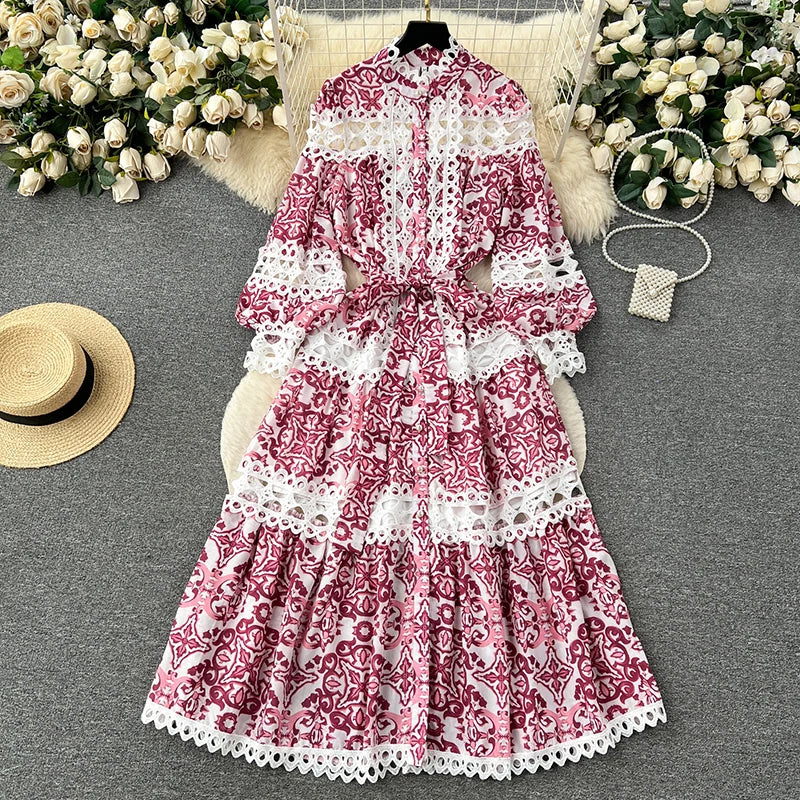 Elegant Embroidery Palace Style Dresses