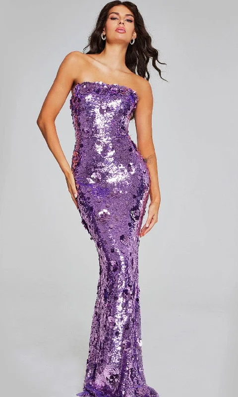 Jovani 42154 - Sequin Sheath Evening Gown