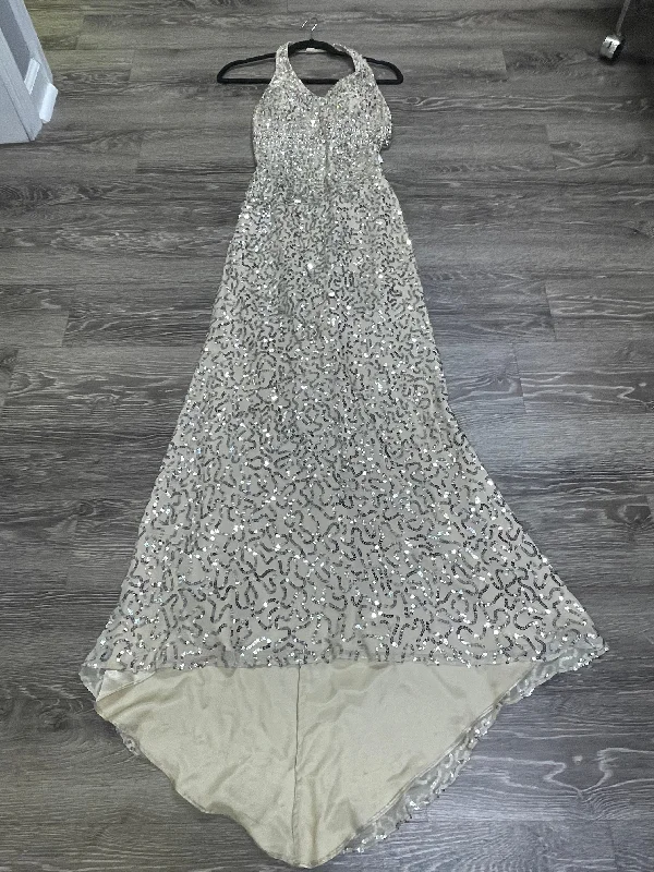 Shail K Sequins Halter Evening Dress - Size 2