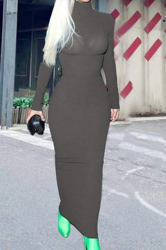 LONG SLEEVE BODYCON DRESS